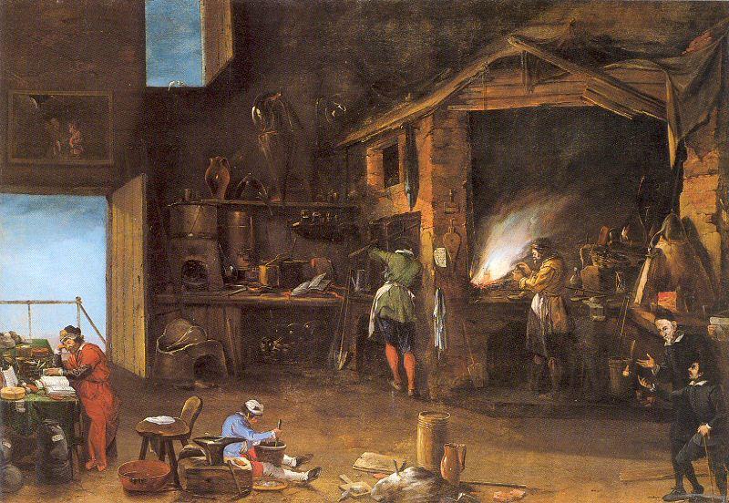 Napoletano, Filippo The Alchemist oil painting image